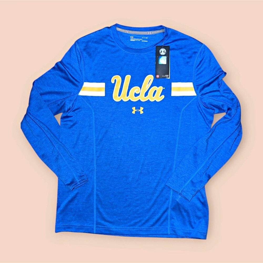 Under Armour UCLA Bruins Long Sleeve Shirt Blue/Gold/White Size S Licensed